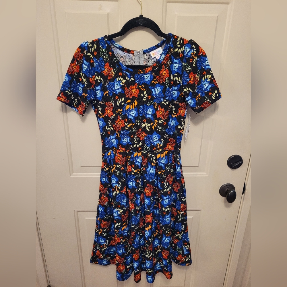 NWT Floral Amelia Lularoe Dress Small